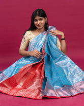 SC3667 - Litchi Silk With Jaquard Body And With Contrast Border